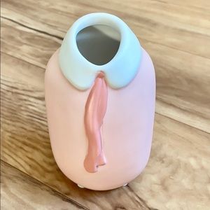 LC Lauren Conrad Pink Shirt Stoneware Vase
